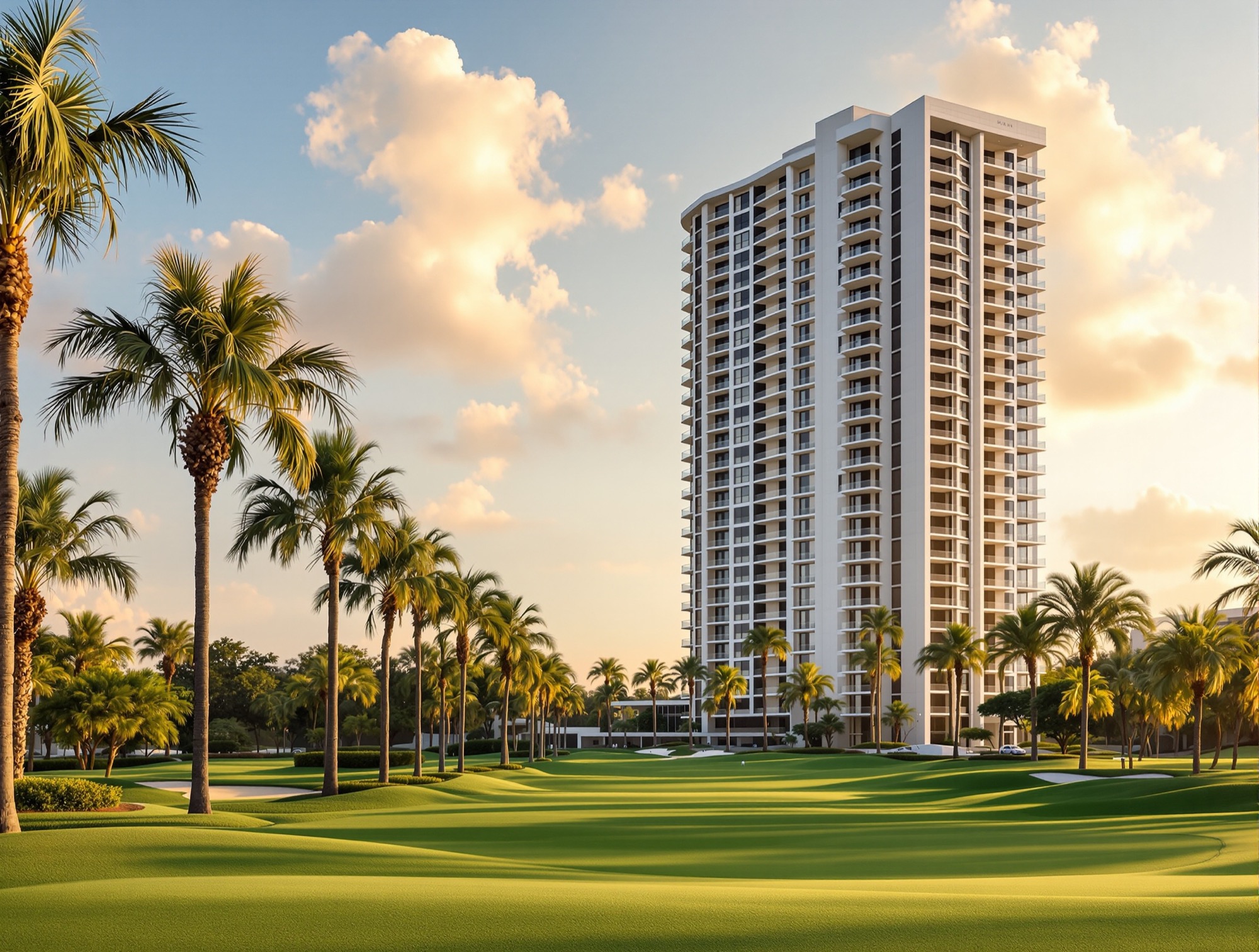 Golf course condo