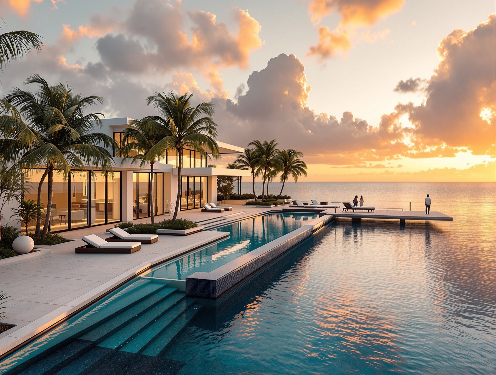 Waterfront luxury home