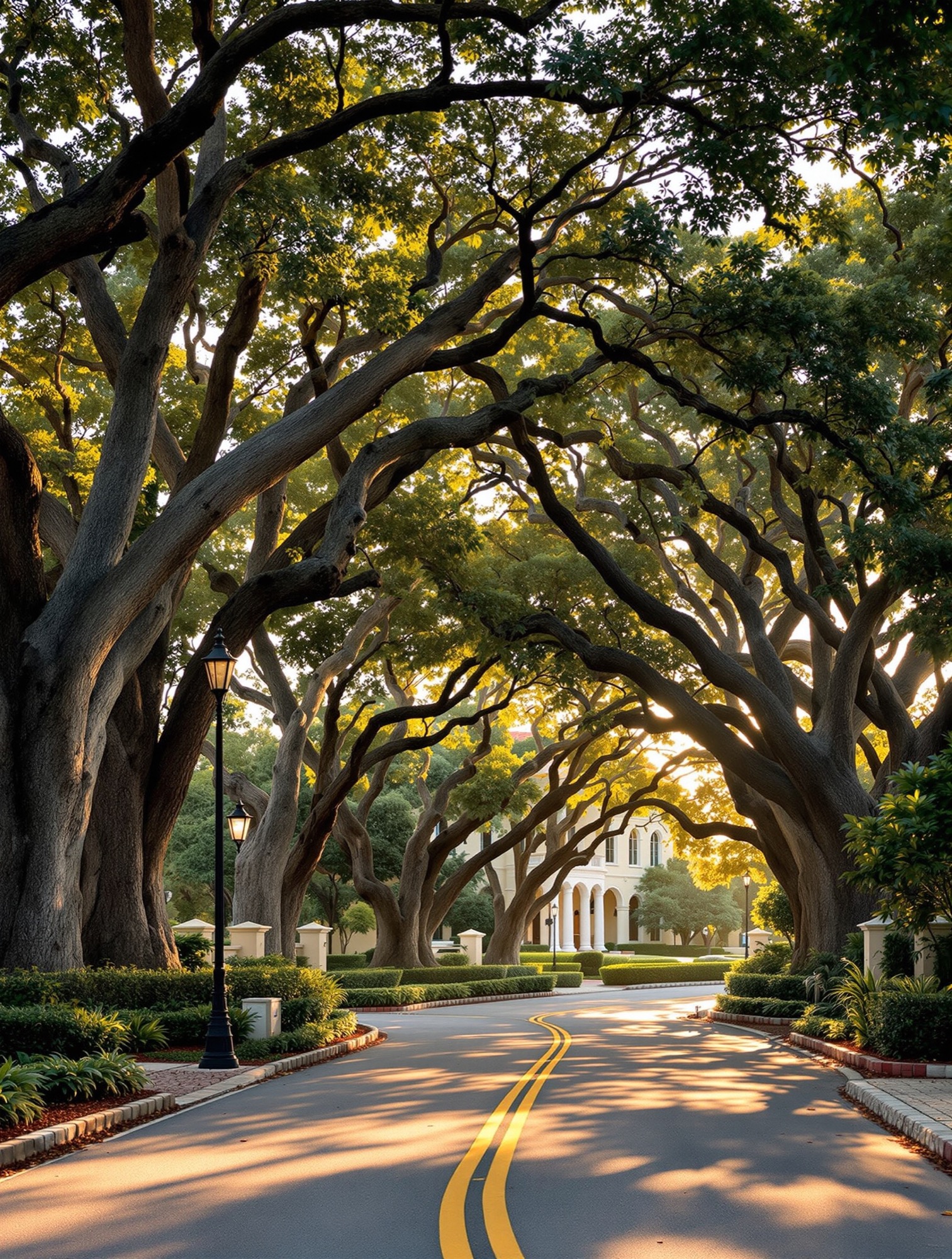 Coral Gables luxury streetscape